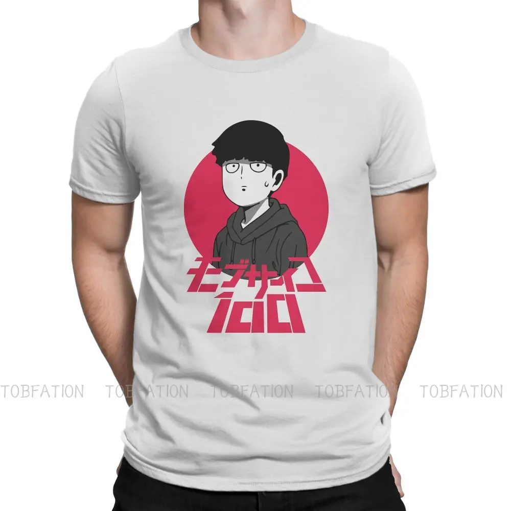

Mob Psycho 100 Shigeo Shadow Mountain Anime Pure Cotton TShirt Shigeo Kageyama Classic T Shirt Homme Men Tee Shirt Design Trendy