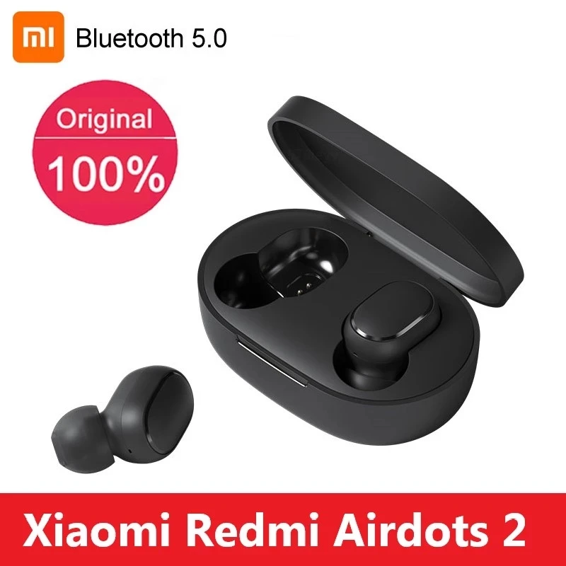 Original Xiaomi Redmi Airdots 2 Fone Wireless Earbuds In-Ear Stereo Earphone Bluetooth Headphones with Mic Airdots 2 Headset