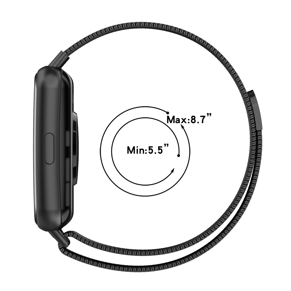Magnetic Loop Band For Huawei Watch Fit 2 Strap Metal Milanese Stainless Steel Bracelet For Huawei Watch Fit 2 Belt Accessories
