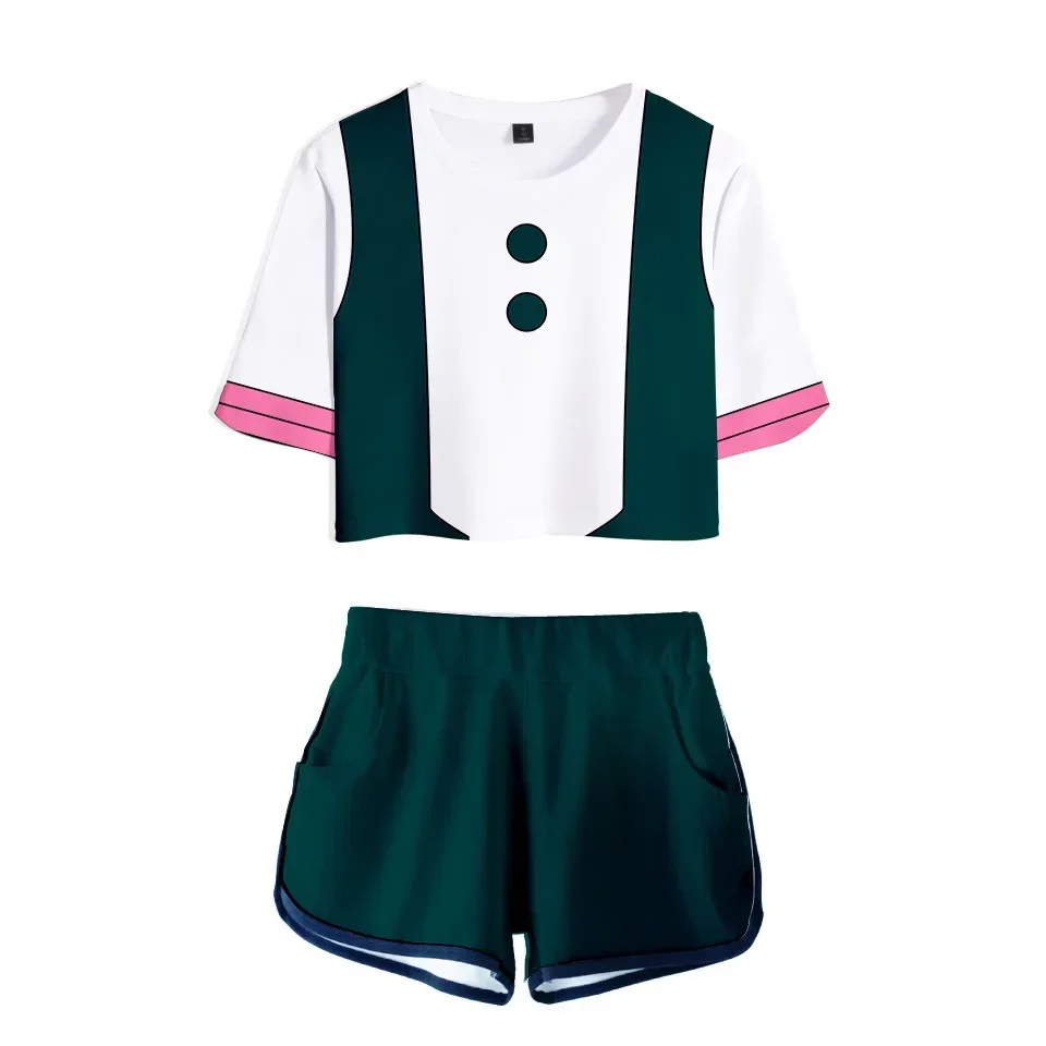 Костюм для косплея MHA My Hero Academy Ochaco Uraraka Asui Tsuyu летняя юбка размера плюс Todoroki Shoto Bakugou