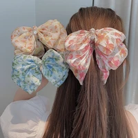 bowknot knotted hair bows banana hair clips ponytail hairclips fabric bow hair claw vertical clip ponytail holder