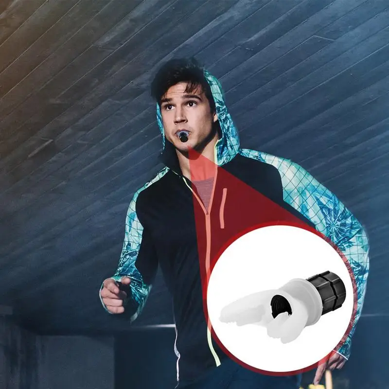 Спортивный дыхательный тренажер портативный для пресса и дыхания с регулируемой