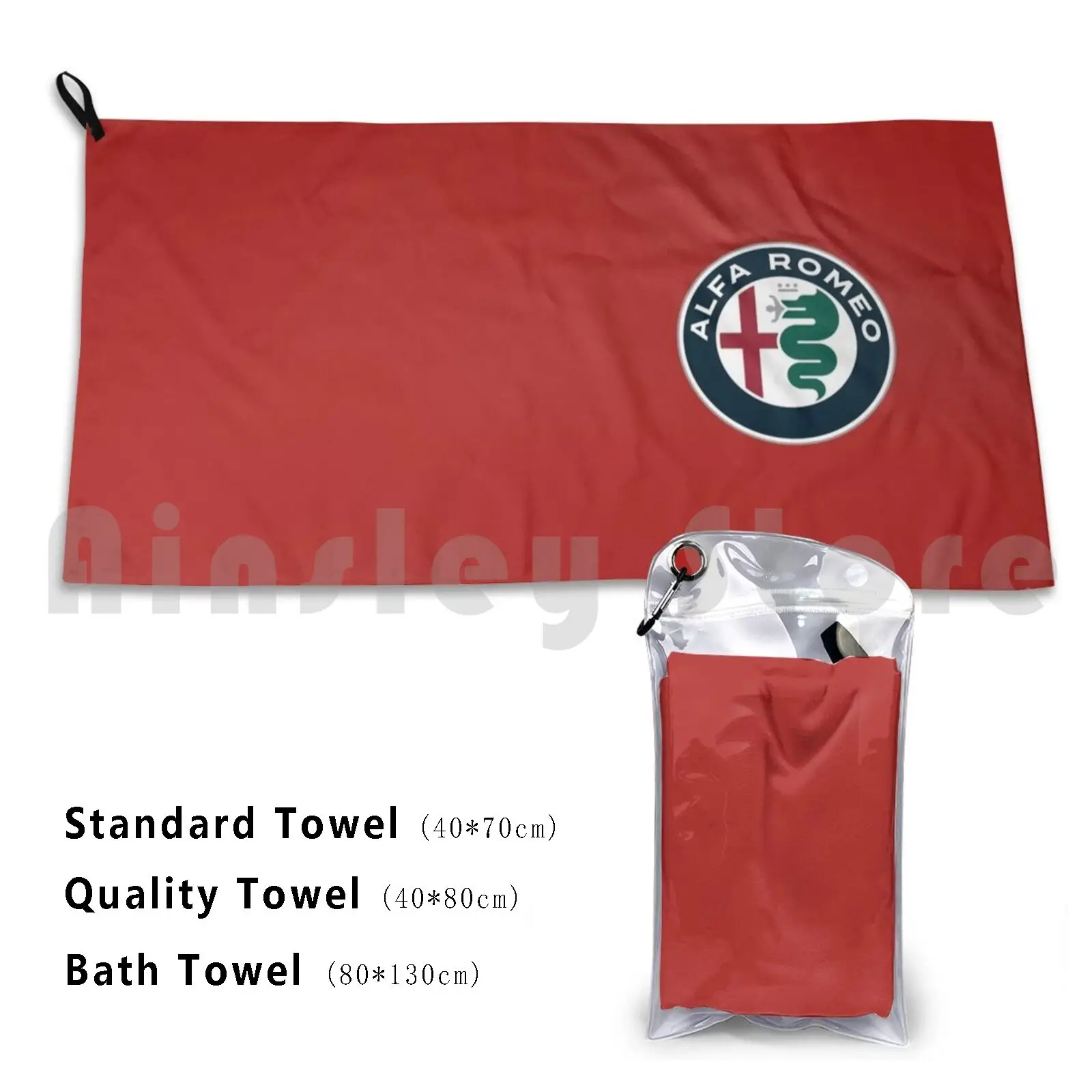 Alfa Romeo Emblem Bath Towel Beach Cushion Alfa Romeo Racing Fiat Car Lancia Rally Italy Tuning Alfa Logo