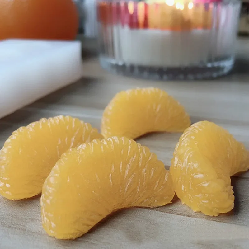 DIY форма для фруктового торта ароматерапевтических свечей 4 отверстия многоформа