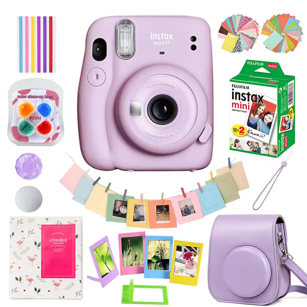 

Fujifilm Instax Mini 11 Camera (Optional 20 Sheets Instax Mini White Film+ Case + Album + Accessories Set)
