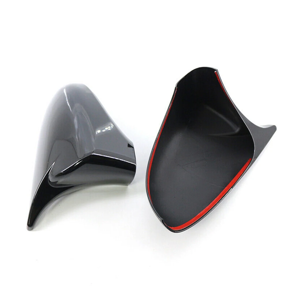 

Car Mirror Cover Left Right Upgrade The Appearance 2PCS ABS Plastic Black