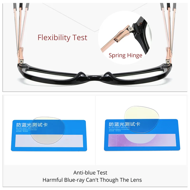 Ralferty 2022 модные очки кошачий глаз прозрачная оправа компьютерный блок синий