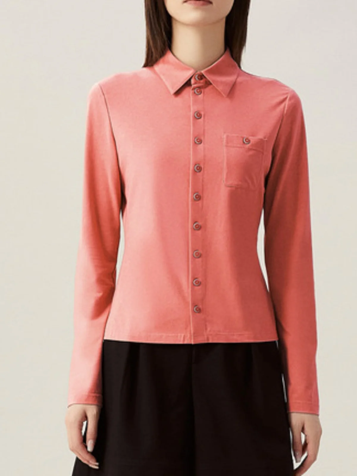 Girdear с белым воротником новая аутентичная женская одежда осень 2024 новый дизайн