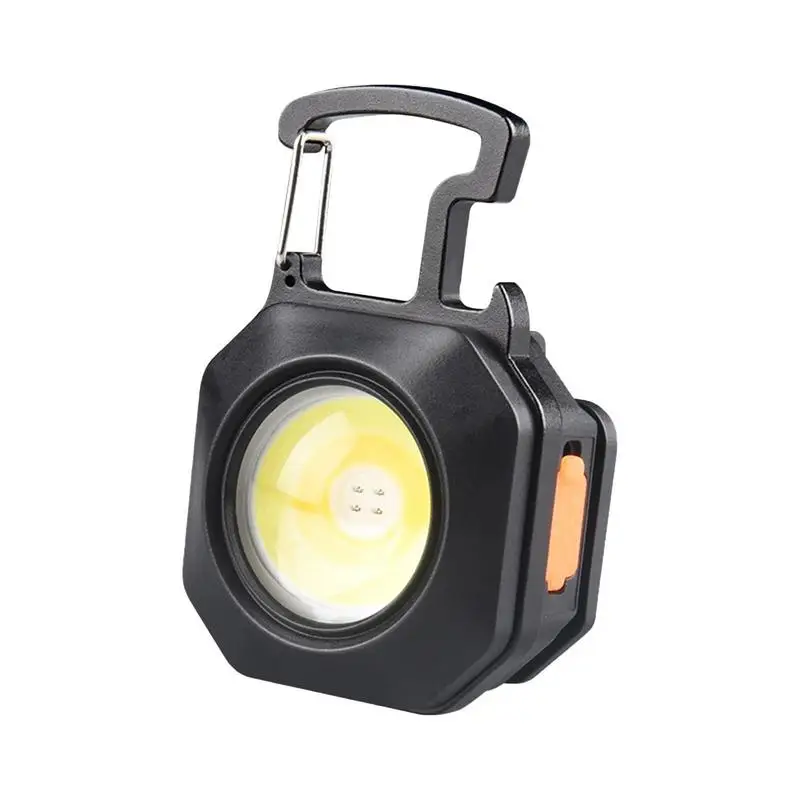 

Portable LED Keychain Lights COB Flashlight Outdoor Work Light For Strong Magnetic Bottle Opener Camping Emergencies Light