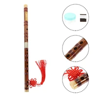 1 set chinese flute introductory bamboo flute portable flute with bag for beginnerg tone