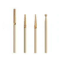 2pcs tungsten gold milling cutters for manicure nail drill bits 332 electric nail drill machine for pedicure nail accessories