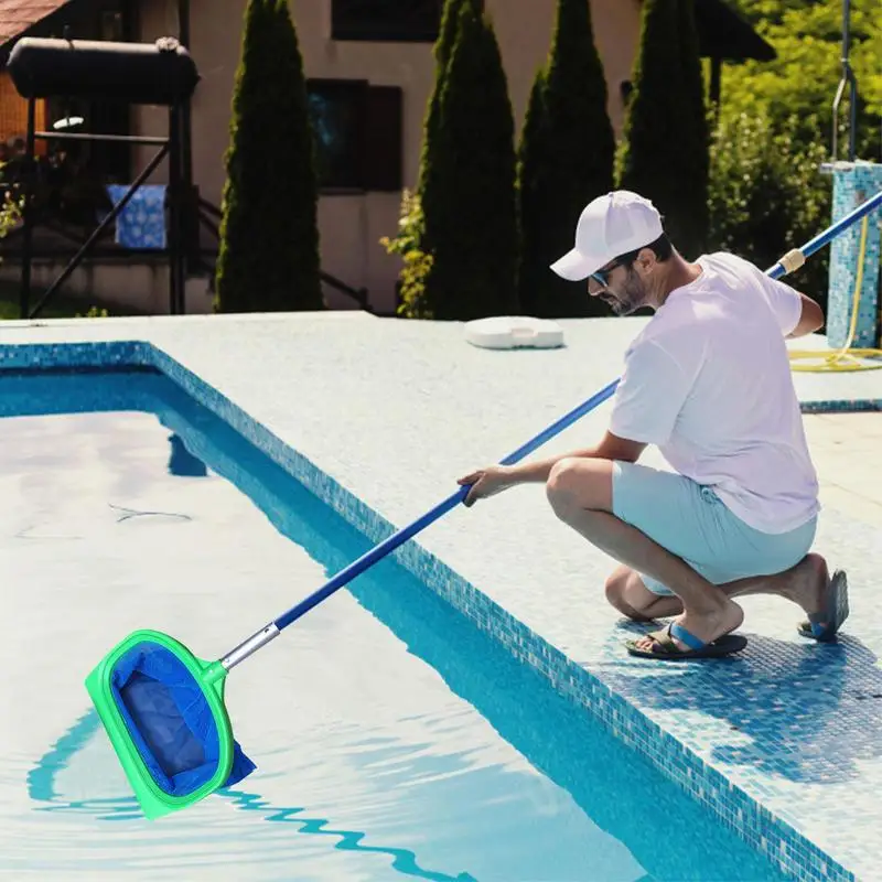

Swimming Pool Net Skimmer Leaf Rake Deep Bag Swimming Pool Cleaning Net Fallen Debris Leaves Cleaning Net Pool Accessories