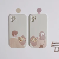 cartoon cute soft silicone candy colour phone case for iphone 12 11pro max x xr xs 7 8 plus shockproof tpu cover