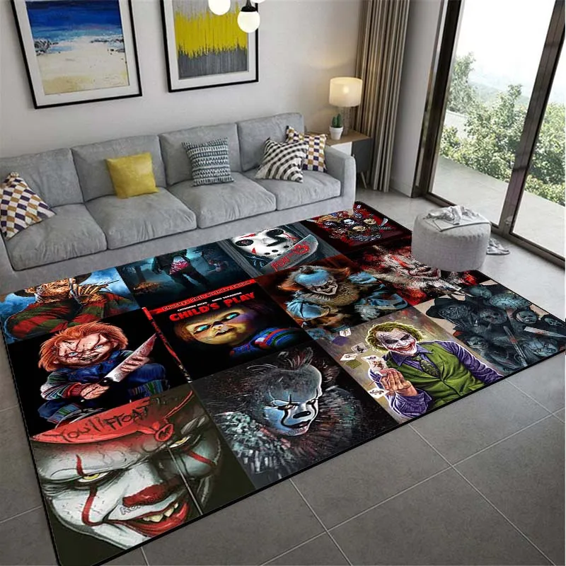 Ковер с героями ужасов Хэллоуина Джейсон вурхисс Фредди Крюгер ковер из фильма