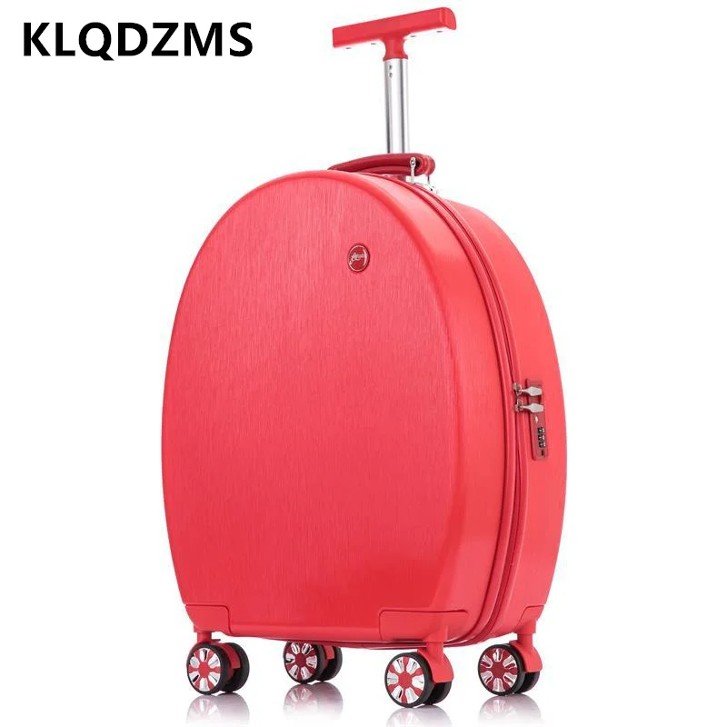 KLQDZMS 20 Inch New Fashion Universal Multifunctional Small Boarding Suitcase Set Rolling Hand Luggage Portable Makeup Bag
