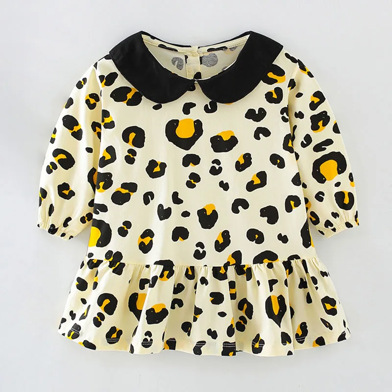 

Quality Knitted Cotton Children Clothing Princess Dresses for Girls Kids Baby Girl Clothes Autumn Spring Lovely Gauze Long Dress