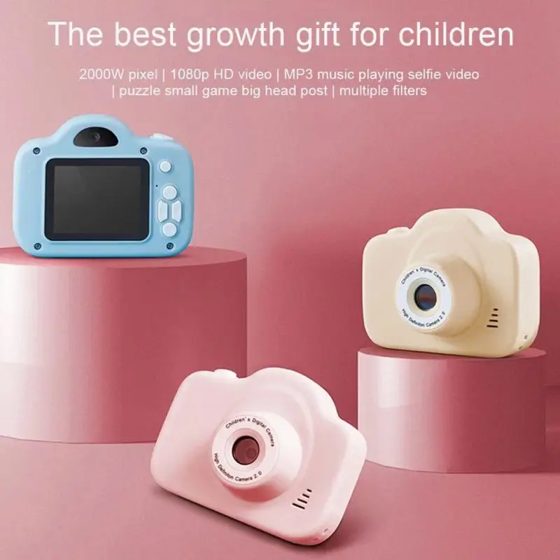 

Mini Educational Toy Child Camera Photography Toy Birthday Gift Cute Camera Children's Camera Kid's Camera 2 Inch Digital Camera