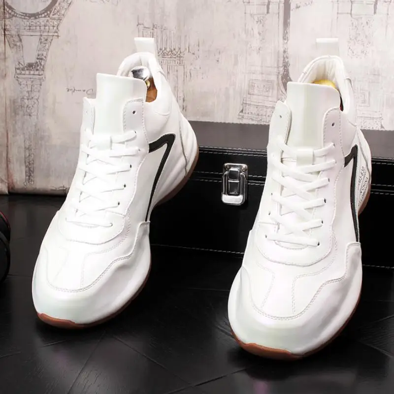 Мужские кожаные полуботинки