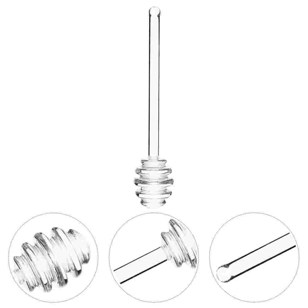

Honey Dipper Stick Glass Spoon Stir Stirring Rods Sticks Jam Jar Dippers Stirrer Wands Wand Syrupjars Stirrersdrizzler Honeycomb