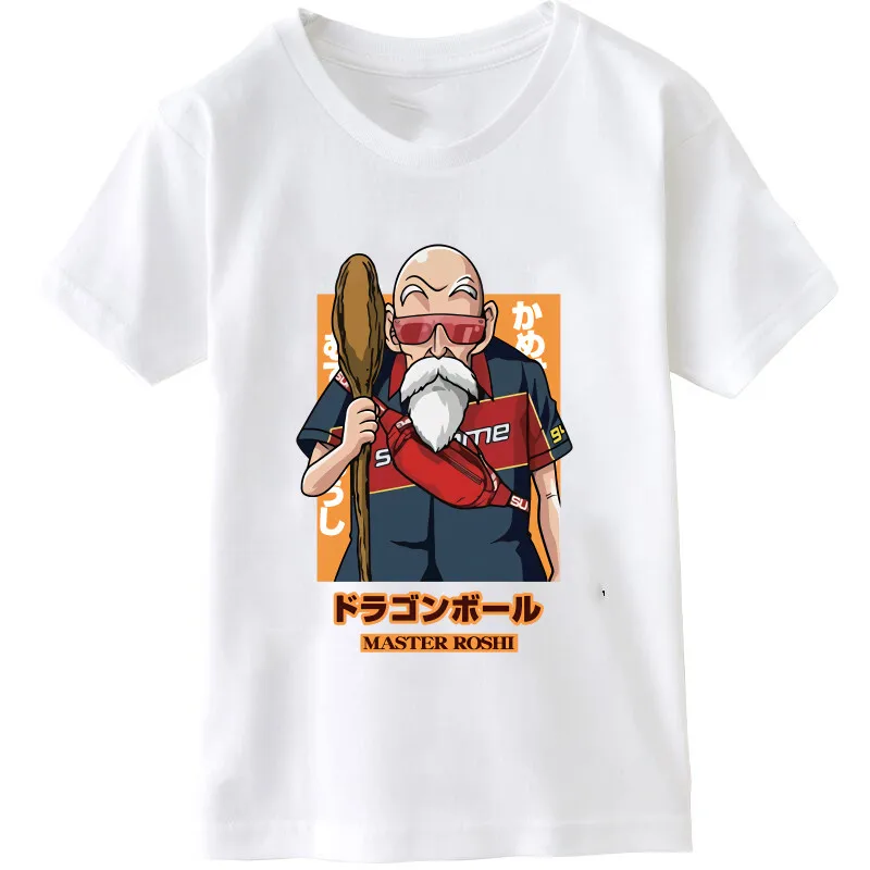 

New Dragon-Ball Girls Short Sleeve Dragon-Ball T-shirt 4-14Year Summer Children Clothing Blouse Boys Short Sleeve Goku Tops