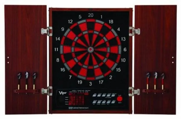 

15.5" Electronic Dartboard in Cabinet