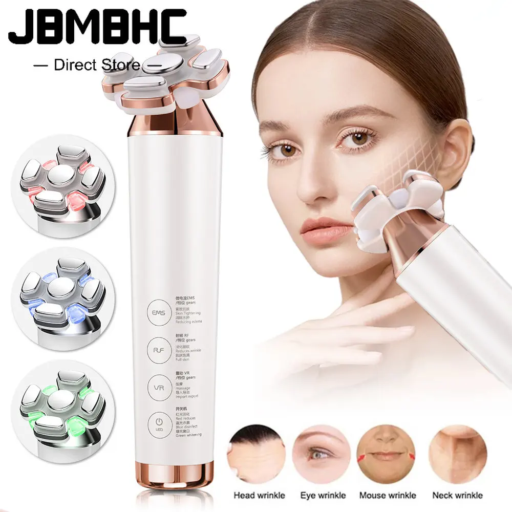 

RF Radio Frequency Face Lifting Device Dot Matrix Beauty Massager Home Wrinkle Remover Skin Tightening Facial Massage Machine