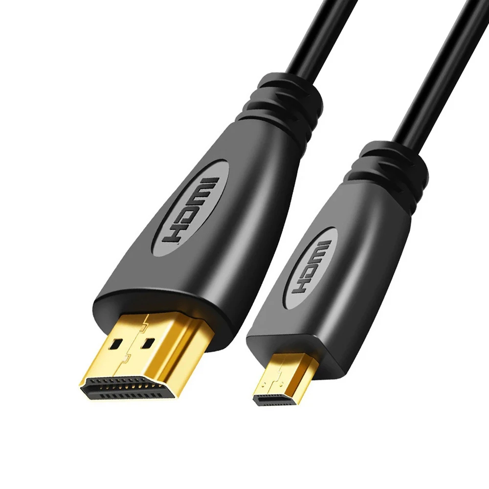 1,5 м V1.4 Штекерный Кабель Micro HDMI 1080p 1440p для HDTV PS3 XBOX 3D