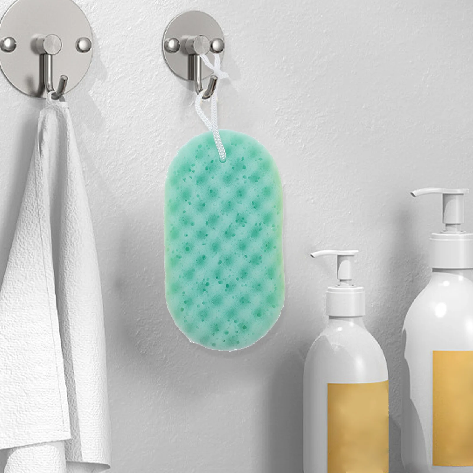 

3pcs Bath Shower Sponge Loofahs Bath Sponge Flower Exfoliating Body Wash Mesh Brush Scrubber Cleaning Sponge ( )