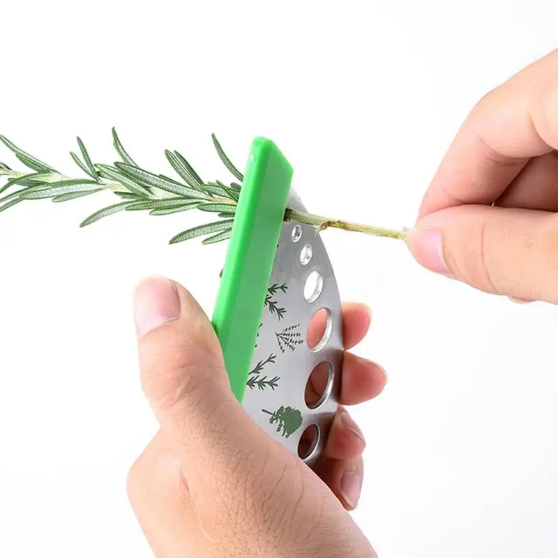 

1PC Kale Chard Collard Greens Herb Stripper Stainless Steel Vegetable Leaf Remover Kitchen Peeling Tool Leaf Separator Looseleaf