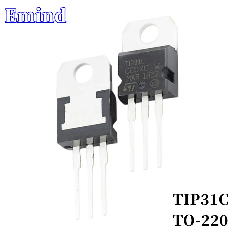 

10 шт TIP31C DIP транзистор TO-220 трубка Дарлингтона NPN биполярный усилитель транзистор 100 в/4A