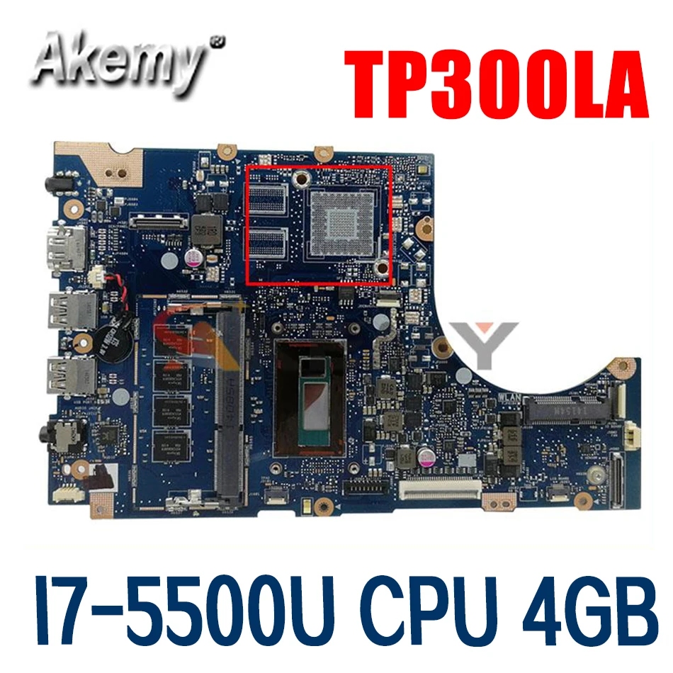 

Оригинальная материнская плата TP300LA I7-5500U CPU 4 ГБ для Asus Q302LA Q302L TP300 TP300L TP300LD TP300LJ, протестированная Материнская плата ноутбука 100% ОК