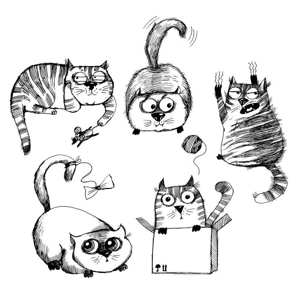 

Funny Cats Transparent Clear Silicone Stamp Seal For DIY Scrapbooking Photo Album Decorative Clear Stamp 11x16cm