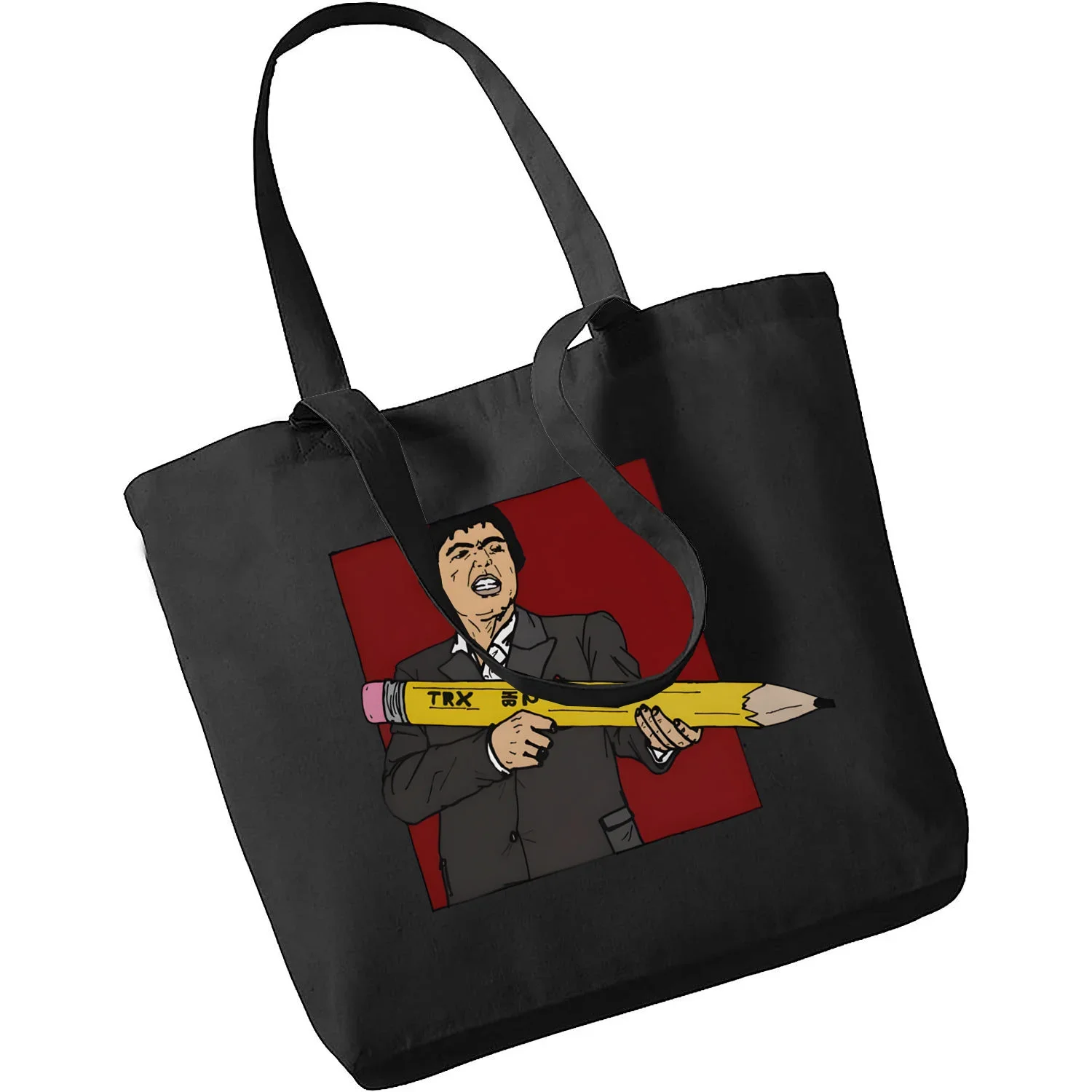 Женская Холщовая Сумка вместительная сумка для покупок с надписью Who Do I Trust Me