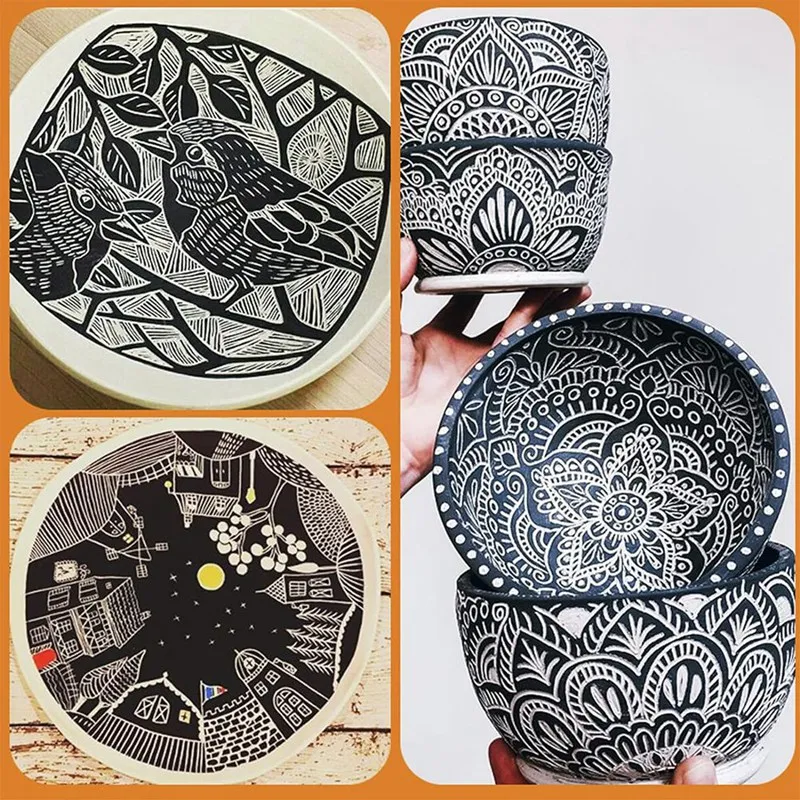 Набор инструментов для моделирования глины прочный скребок работы с