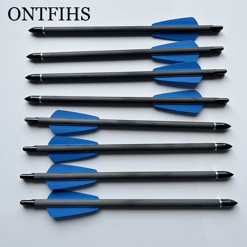 

Стрелы из углеродного волокна, 6/12 шт., 7,5 дюйма, стрелы для стрельбы из лука с 2 лопастями, охотничьи стрелы для охоты, замена наконечников