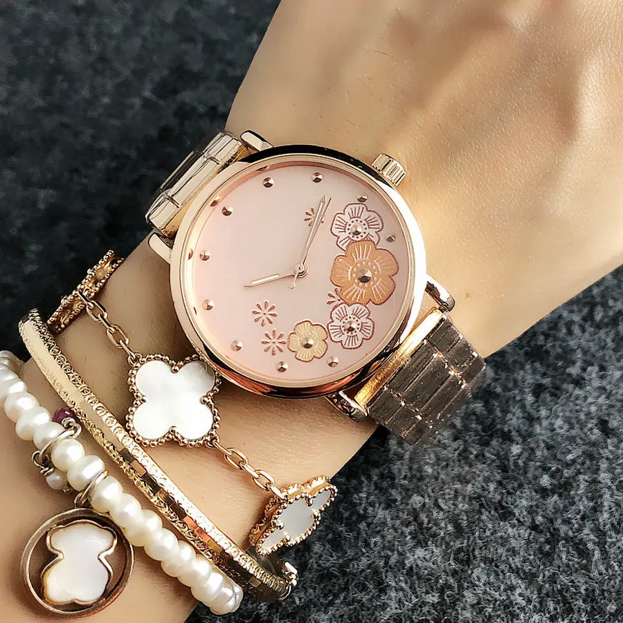 Brand Wrist Watches Women Girl Ladies Style Quartz Casual Steel Metal Band Clock m72