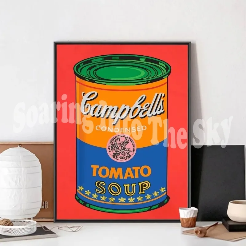 Энди Уорхол поп-арт томатный суп плакат крафт-клуб бар бумага винтажный