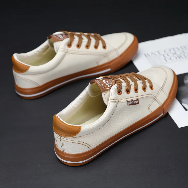 

Мужская Удобная уличная дышащая обувь, спортивная повседневная обувь, универсальная холщовая обувь, Мужская модная обувь, Классическая кож...