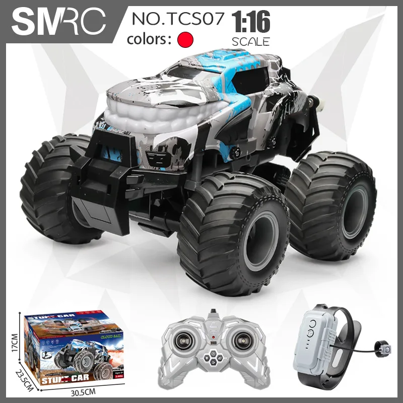 SMRC 1:16 автомобиль с двойным пультом дистанционного управления, игрушки для мальчиков, высокоскоростной распылитель-качалка, внедорожник, трюки, Электромобиль, детские подарки