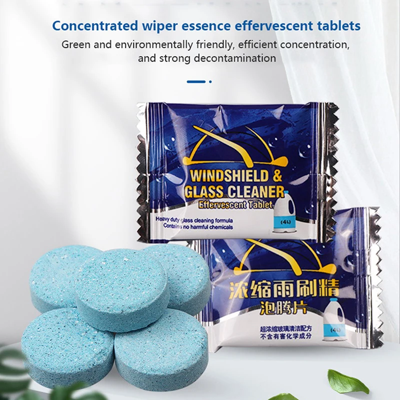 

40Pcs Solid Cleaner Car Windscreen Wiper Effervescent Tablets Glass Toilet Cleaning Car Accessories