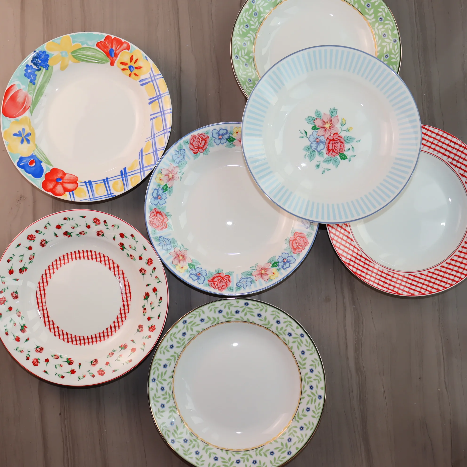 

8 штук, обеденные тарелки, десертная тарелка, миска для еды, паста, посуда, бытовые кухонные предметы