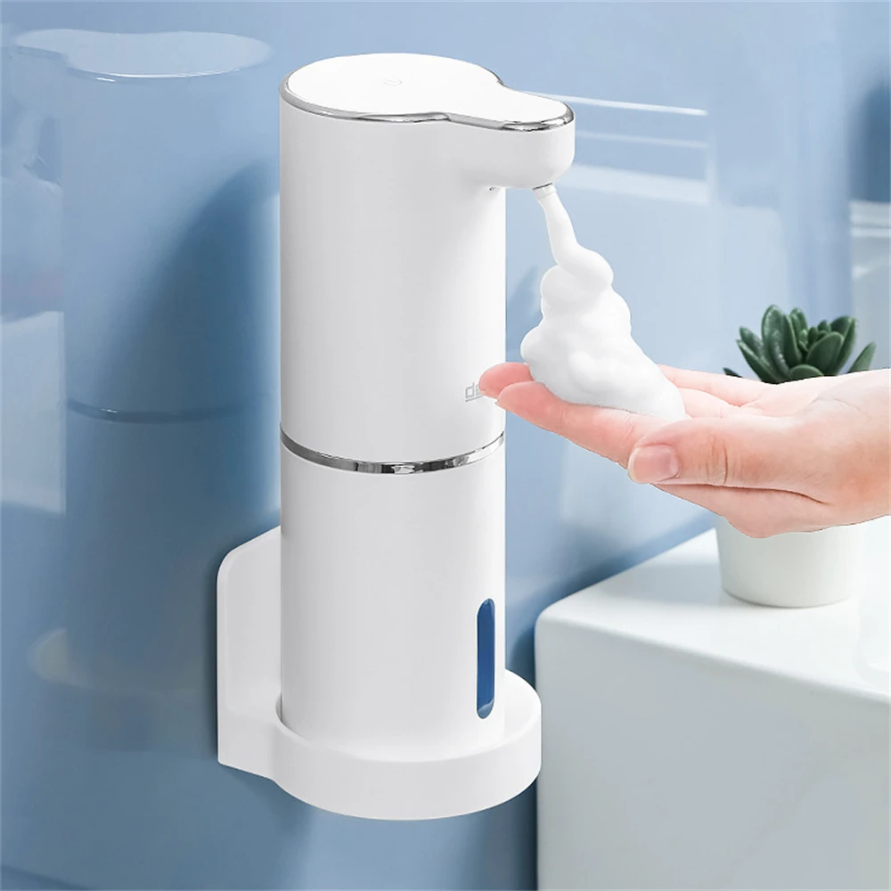 

300ML Infrared Liquid Soap Dispenser Pump Hand Sanitizer Automatic Foam Soap Dispensers USB Bathroom Smart Washing Hand Machine