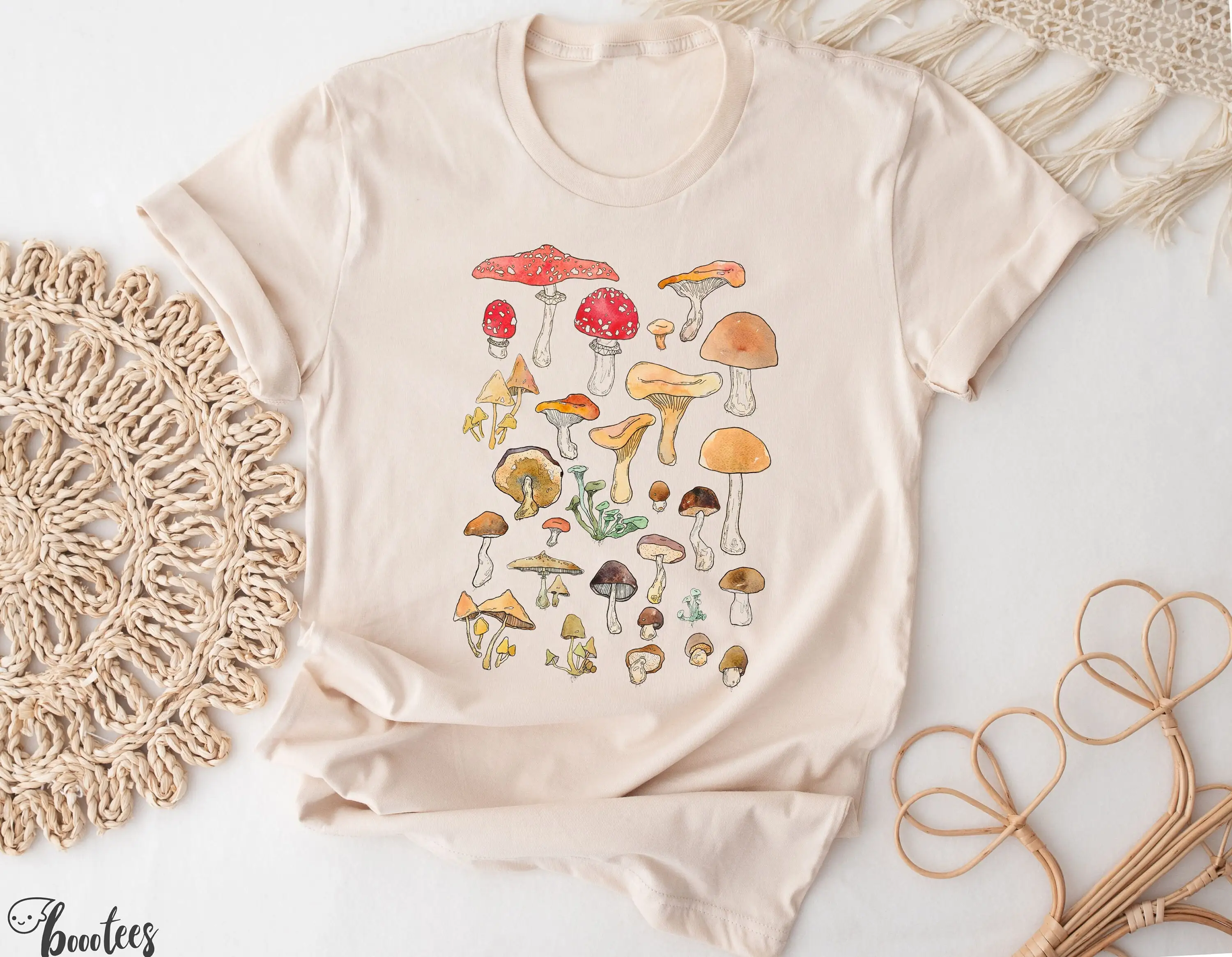 Футболка с грибами Cottagecore идея для грибов грибок подарок микология мораль