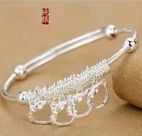 hello kitty silver bracelet hello kitty bracelet fashion wind chime bracelet simple cute jewelry gift
