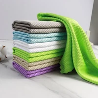 5 pcs micro fiber cleaning cloth rags water absorption non stick oil washing kitchen towel household tools cleaning wiping tools