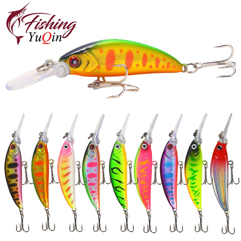 

1 шт. в партии, 6 гр. 7 см, погружная блесна, воблер (Wobbler) рыбалки блесна, Япония приманка Джеркбейт окунь Pesca жесткий глубокий, искусственная пр...