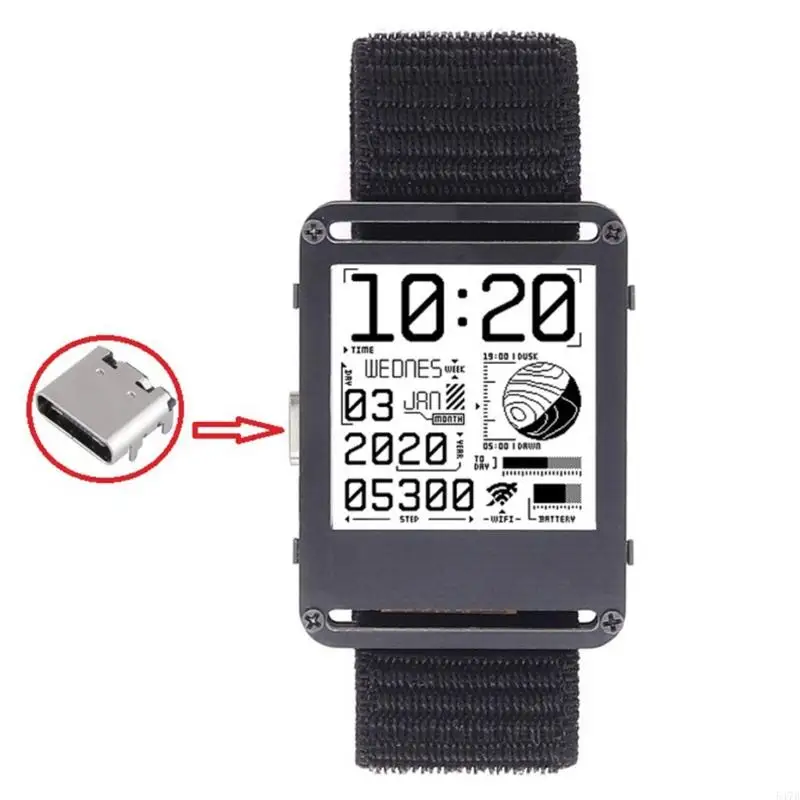 547D Hackable Worke Watch Epaper Screen 1.54 &quotSmartwatch Watchy 2.0