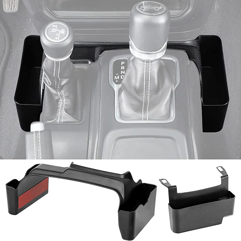 

2 Pcs Tray Organizer Center Console Hanging Storage Box For 2018- 2023 Jeep Wrangler JL JLU & 2020 2021 2022 2023 Gladiator JT