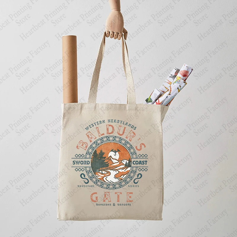 Парусиновая сумка-тоут с рисунком Порт 3