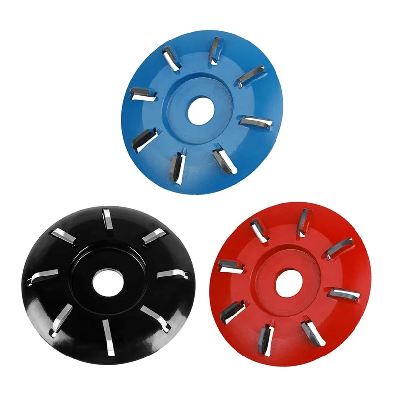 

90mm Diameter 16mm Bore 8 Teeth Woodworking Turbo Tea Tray Digging Wood Carving Disc Tool Milling Cutter